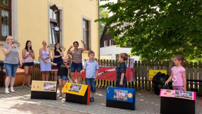 Bild: fpoz
Ein fröhliches Fest war der "Rauswurf" im Kindergarten Piccolino.