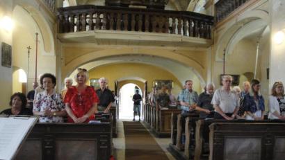 Bild: Ingrid Leser/exb
Die Gläubigen feierten den Patroziniums-Gottesdienst in der Kirche in Bruck am Hammer.