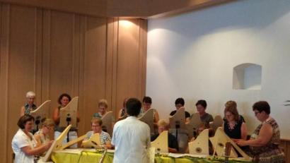 Bild: exb
Die Schüler der Pressather Musikgruppe präsentieren ihr Können bei einem Abschlusskonzert im Pressather Pfarrsaal.