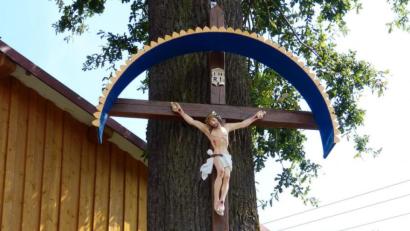 Bild: hme
Dieses Kreuz schmückt das Anwesen Nr. 1 in Grünau