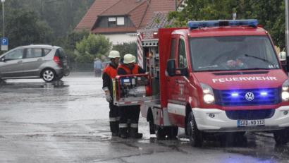 Bild: Hirsch
Die Wasserschäden hielten sich beim Unwetter in Steinberg am See am Dienstag in Grenzen. Dank der Vorsorgemaßnahmen der Gemeinde.