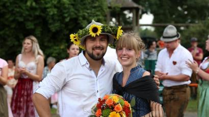 Bild: egl
Simone Wirth und Michael Dotzler sind das neue Oberkirwapaar in Lengenfeld.