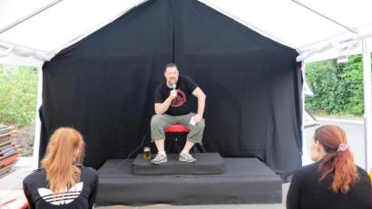 Bild: jzk
Micha Herold in voller Aktion.