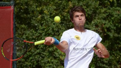 Bild: ref
Peter Heller gewann das Spitzeneinzel und zusammen mit Albert Wagner auch das Doppel.