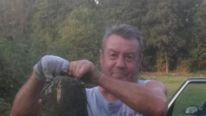 Bild: jsa
Erwin Veigl mit seinem Fang