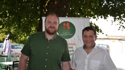 Bild: wpt
Sie sind die Geschäftsführer beim Naturpark Nördlicher Oberpfälzer Wald: Stefan Härtl (rechts) und Bernd Stengl.