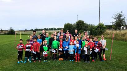 Bild: svk
Die Teilnehmer des Minifußballcamps hatten viel Spaß in Köfering.