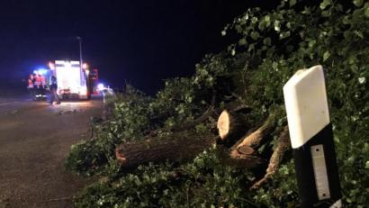 Bild: upl
Ein Unwetter wütete am Sonntagabend im Landkreis.