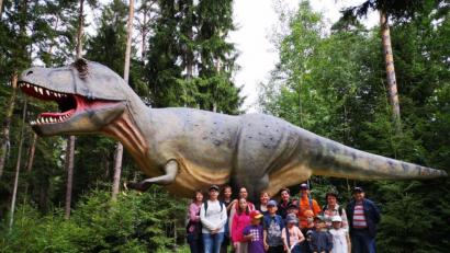 Bild: stn
Total beeindruckt waren die Kids von der Größe der Urzeitgiganten