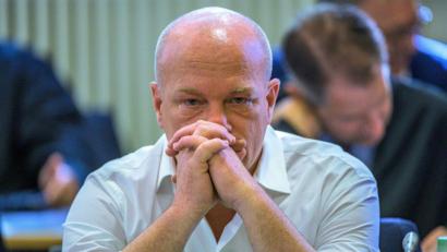 Bild: Armin Weigel
Der suspendierte Regensburger Oberbürgermeister Joachim Wolbergs während des Korruptionsprozesses im Landgericht. Foto: Armin Weigel/Archiv