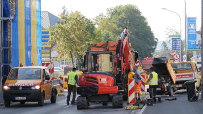 Bild: tr
Die Baustelle in der Mitterteicher Straße in Tirschenreuth.
