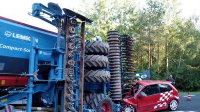 Bild: jml
Die Fahrerin des Autos erleidet lediglich leichte Verletzungen.