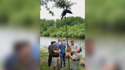 Bild: Lier
Anhand von praktischen Beispielen demonstrierte der Referent die Platzierung der Lockvögel.