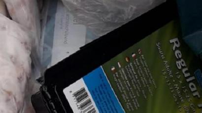 Bild: exb
Etwa 50 Kilo vakuumverpackte Frosttiere finden Mitarbeiter des Kreisbauhofes.