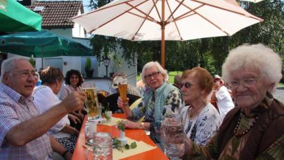 Bild: wro
Gute Stimmung herrschte beim Sommerfest beim TSV-Heim.