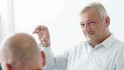 Bild: Gabi Schönberger
Karl Bärnklau im Interview. Seit fünf Jahren führt der Neunkirchener die kleine Stadtratsfraktion der Grünen.