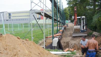 Bild: Gabi Schönberger
Die Baumaßnahmen an der Mittelschule sind rechtzeitig zum Schulbeginn abgeschlossen.