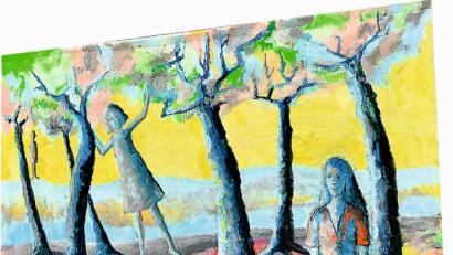 Bild: eib
Eines der Kunstwerke, das unter dem Thema "Frei (1989 - 2019) entstanden ist und ab 12. September in der Ausstellung "Farbe auf der Straße" die Außenwände des CeBB in eine Kunstgalerie verwandeln.