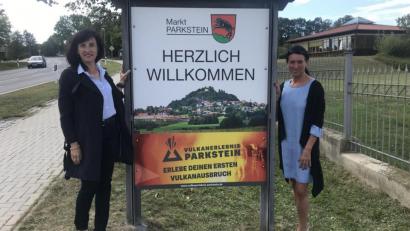 Bild: exb
Die neuen Schilder sollen einladend wirken.