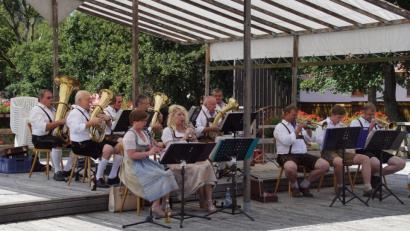 Bild: mmj
Die Musikanten der Blaskapelle Stadlern haben den "Deutschmeister-Regimentsmarsch" immer am Notenständer.