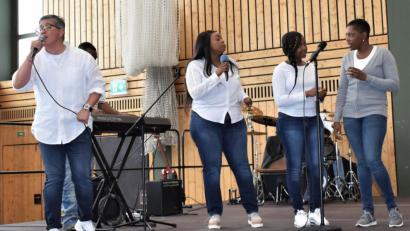 Bild: rgr
Gospelkonzert in der Stadthalle.