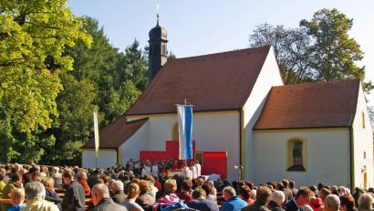 Bild: sön 
Am kommenden Sonntag und in der Festwoche werden wieder Hunderte aus der ganzen Umgebung vertrauensvoll zur Wallfahrtskirche zu den Vierzehn Nothelfern auf dem Eggenberg ziehen und beten.