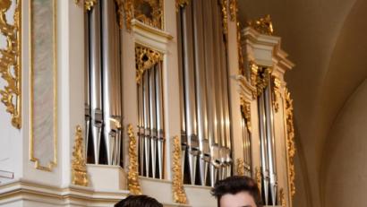Bild: exb/Harald Kraus
David Kirschsieper (links) und Markus Mathy zeigen an der Orgel, was „die Königin der Instrumente“ so hergibt.