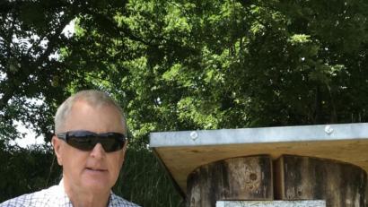 Bild: exb
Schulleiter Pavel Herold beim Besuch im Geschichtsark Bärnau. Er sucht einen Schulpartner für die 2.Zakladni skola Beroun.