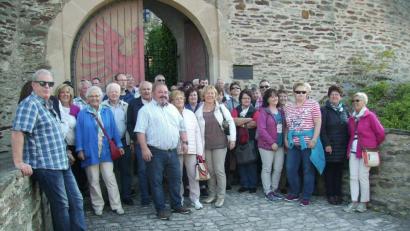 Bild: bjp
Einen vergnüglichen Sommerabschied verbringen die 44 Ausflügler des "Runden Tischs" aus Trabitz auf Burg Lauenstein (Bild) und in den Saalfelder Feengrotten.