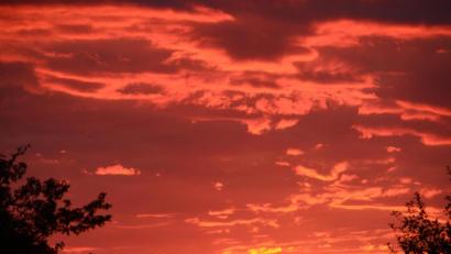 Bild: dob
In Oberlind hinter dem Schützenhaus St. Thomas konnte man an diesem Lieblingsplatz am Freitag ein wundersames Naturschauspiel genießen.
