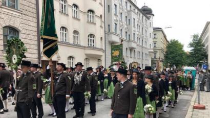 Bild: exb
Bereits um 9 Uhr müssen sich die Kaltenbrunner Hubertus-Schützen aufstellen.