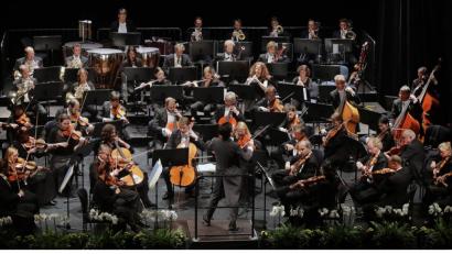 Bild: Wolfgang Steinbacher
Das Philharmonische Orchester Regensburg im Amberger Stadttheater. Dirigent: Chin-Chao Lin.