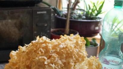 Bild: weu
40 Zentimeter Durchmesse hat die Krause Glucke.