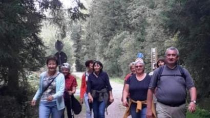 Bild: exb/Vogl
Zwölf Frauen begaben sich mit Dekan Alfons Kaufmann auf eine Bibelwanderung mit dem Ziel Fuchsenschleife.