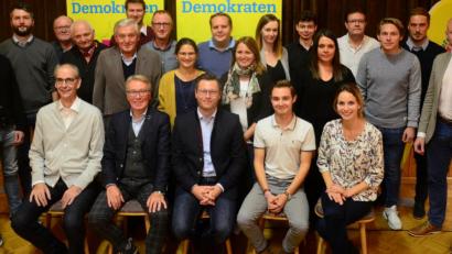Bild: Kunz
Die 31 Kandidaten der Weidener FDP für die Stadtratswahl am 5. März 2020.