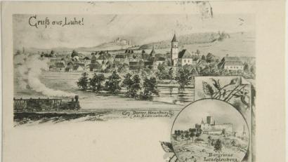 Bild: exb
Helmut Friedl bewahrt diese Ansichtskarte aus dem Jahr 1901 auf. Das Motiv wurde vom Neunburger Künstler Georg Dorrer gemalt.