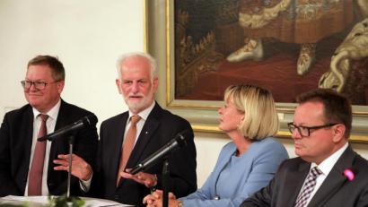 Bild: Wolfgang Steinbacher
Talkrunde mit (von links) Michael Cerny, Wolfgang Dandorfer, Andrea Klug und Erich Bauer.