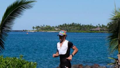 Bild: Richthammer/exb
Eine seiner letzten Laufeinheiten vor dem Ironman auf Hawaii absolvierte Lothar Richthammer nochmals auf der Wettkampfstrecke