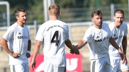 Bild: af
Jetzt muss es über Kampfgeist und Zusammenhalt gehen: Die SpVgg SV Weiden II (Bild) will ausgerechnet gegen den SC Luhe-Wildenau die Talfahrt der letzten Wochen stoppen.