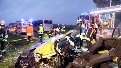 Bild: jma
Der völlig zerstörte BMW.