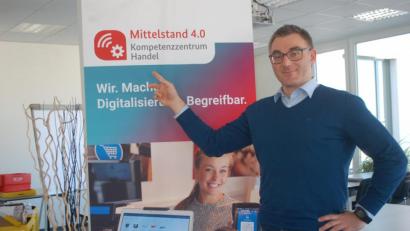 Bild: gib
Georg Wittmann ist einer von zwei Geschäftsführern des 4.0-Kompetenzzentrums Handel. 	Bild: gib