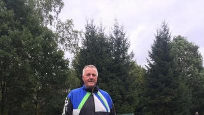 Bild: exb
Peter Kreuzer, Herbstmeister, mit „Err vom Bodendicker Wald“.