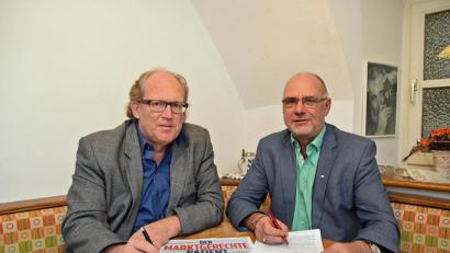 Bild: Andreas Royer
Keine gute Entwicklung sehen Dr. Armin Rüger (links) und Karl-Heinz König mit dem Fallpauschalen-System an den Krankenhäusern.