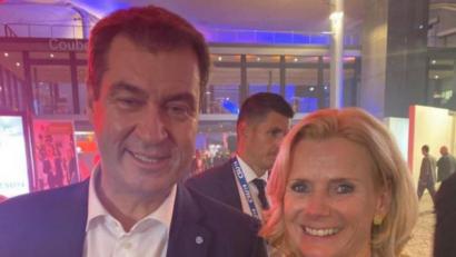 Bild: exb/Andrea Lang
Mit Andrea Lang wird es CSU-Chef Markus Söder künftig öfter zu tun haben.