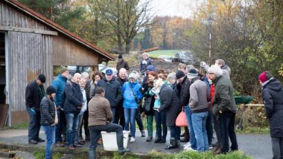 Bild: Ingo Hilger/exb
Ein Bild von der Slow-Food-Wurzeltour im vergangenen Jahr.
