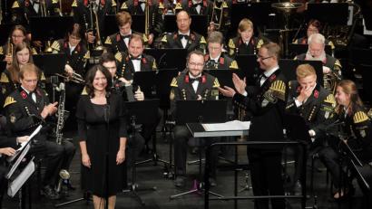 Bild: Wolfgang Steinbacher
Das Konzert der Knappschaftskapelle mit Heleen Joor im Stadttheater war ein voller Erfolg.
