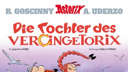 Bild: Egmont Ehapa Verlag/Asterix,Obelix,Idefix ©2019 Les Éditions Albert René/dpa
Im neuen Asterix-Band beschützen die beiden Comic-Helden ein Mädchen vor den Römern.