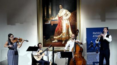 Bild: Petra Hartl
Mit Mozarts„Abschiedsszene“ ging es los. Das Quartett „Passo Avanti“ hauchte mit unbändiger Spielfreude und Virtuosität Klassikern ein neues Leben ein.