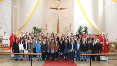 Bild: exb
Die Firmlinge der Pfarreiengemeinschaft Oberköblitz Wernberg.