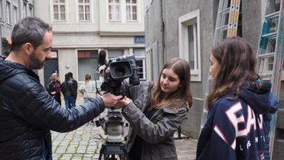 Bild: exb
Erst die "#Erasmusdays 2019", am Wochenende darauf ein Workshop in den Bavaria-Filmstudios München: Die EHG-Erasmus+-Projektgruppe ist motiviert.